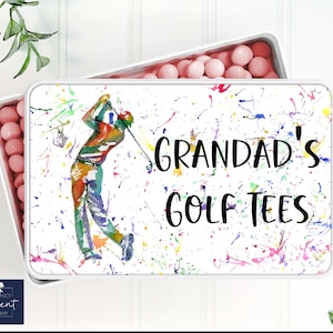 Personalised Treat Tin | Personalised Golf Tin | Golfing Gift | Gift for Golfer | Golfing Tin | Golfing Treat Tin | Gift For Him | Golfing