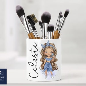 Personalised Make up Storage Cosmetics Gift Make up Brush Holder