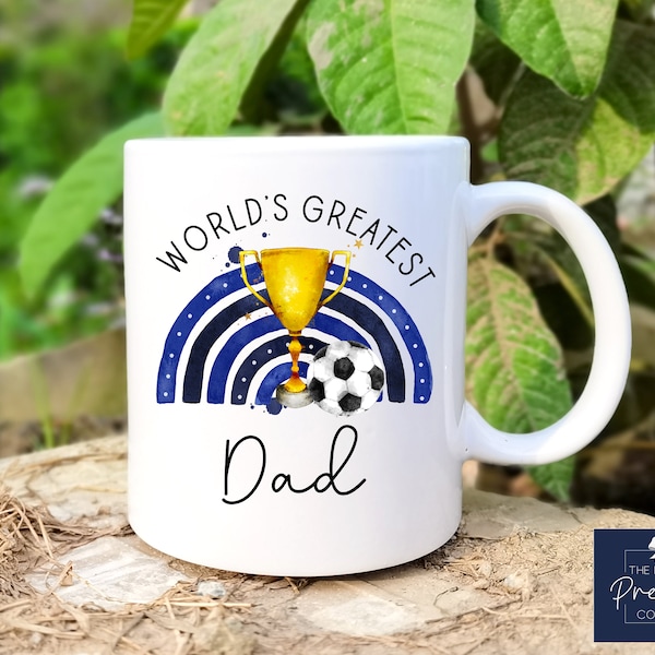 Personalised Football Mug | Personalised Father's Day Gift | Chelsea | Everton | Football Gift | Father's Day Mug | Football Coaster