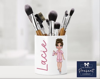 Personalised Make Up Storage | Cosmetics Gift | Make Up Brush Holder | Make Up Gift | Gift for Teenage Girl | Girls Christmas Gift