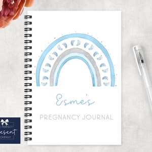 Diario personalizado del embarazo / Cartas a mi libro de la protuberancia / Cuaderno nuevo del bebé / Notas del embarazo / Regalo para mamá para ser / Regalo de la ducha del bebé