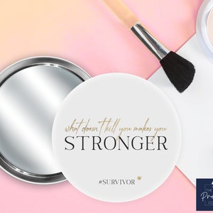 Positive Affirmationen Spiegel, kompakten Spiegel, Taschenspiegel, Lippenstift Spiegel, Spiegel für Handtasche, Spiegel für Geldbörse, Motivation, Überlebende