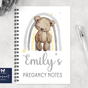 Cuaderno de embarazo personalizado / cartas a mi libro de protuberancias / nuevo cuaderno de bebé / diario de embarazo / regalo para mamá para ser / regalo de baby shower