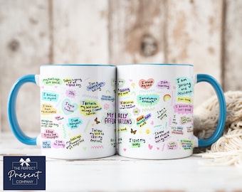 Daily Affirmations Mug | Self Love Mug | Positive Affirmations Mug | Mental Health Gift | Self Love Gift | Gift for Her | I Am Mug