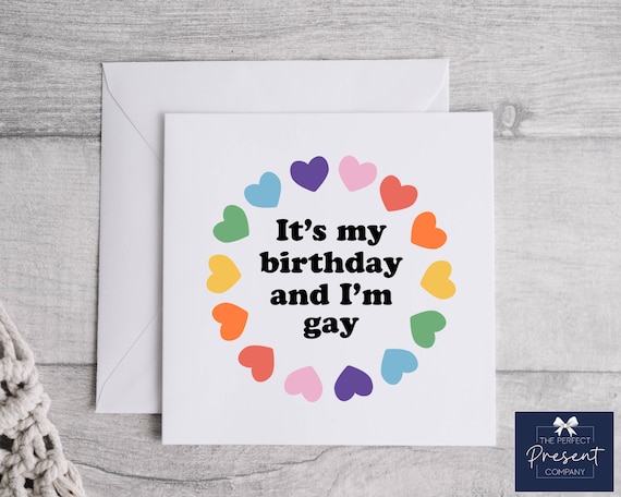 Funny Cards - Biglietto Di Auguri Umoristico Gay/Lesbica - Scritta "Thank You For Being Totally Gay With Me" - Per Compleanno, Anniversario, Amici