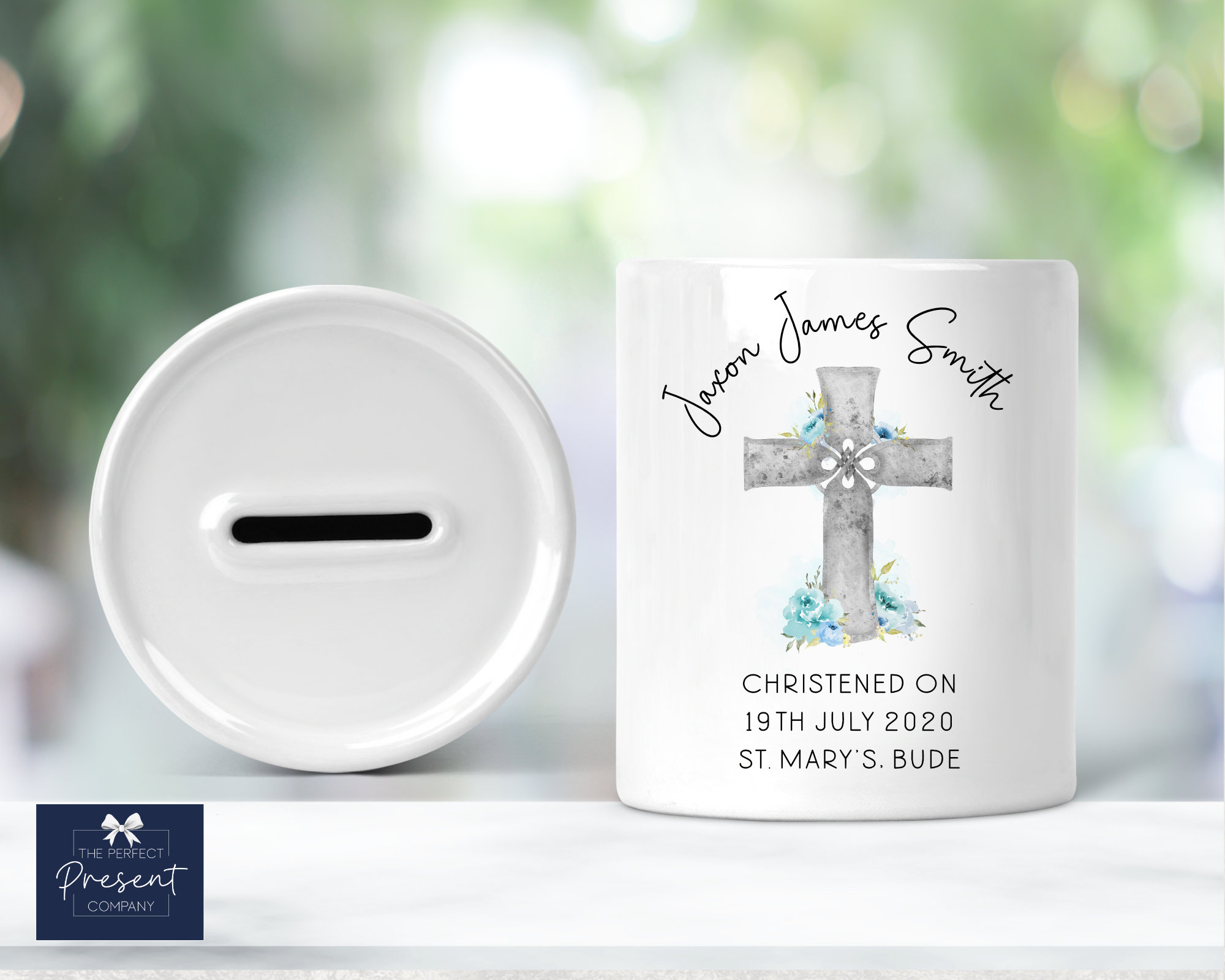 Personalised Christening Gift Christening Money Box Etsy