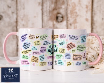 Mums Self Love Mug | Self Love Mug | Daily Affirmations Mug | Mental Health Gift | Self Love Gift | Gift for Her | I Am Mug | Positivity