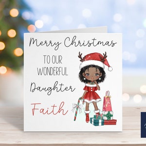 Tarjeta de Navidad personalizada / Tarjeta de Navidad para adolescentes / Tarjeta de Navidad personalizada para niñas / Tarjeta de Navidad para hija / Tarjeta de Navidad para el mejor amigo