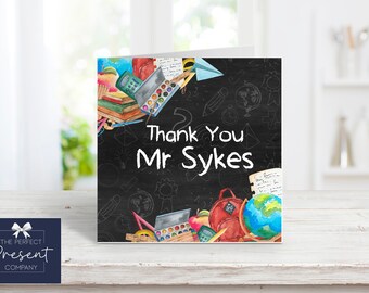 Personalised Teacher Card | Teaching Assistant Card | Thank You Teacher Card | Teacher Appreciation | End of Term Card | Class of 2022