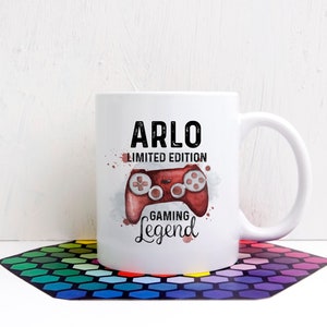 Personalised Gaming Mug | Limited Edition | Gaming Legend |  Gamer Birthday Gift |  Personalised Kids Mug | Gift For Gamer | Teenager Gift