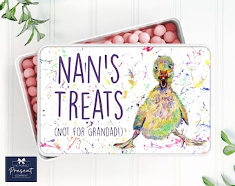 Personalised Treat Tin | Mother's Day Gift Tin | Gift from Grandchildren | Sweet Tin | Mother's Day | Gift for Gran | Gift for Her