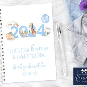 Cartas personalizadas para chocar mientras te veo crecer / Cartas a mi libro de bebé / Mamá para ser regalo / Regalo de baby shower / Regalo de embarazo / Embarazo