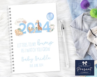 Personalised Letters To Bump as I Watch You Grow | Letters to My Baby Book | Mum To Be Gift | Baby Shower Gift | Pregnancy Gift | Pregnancy