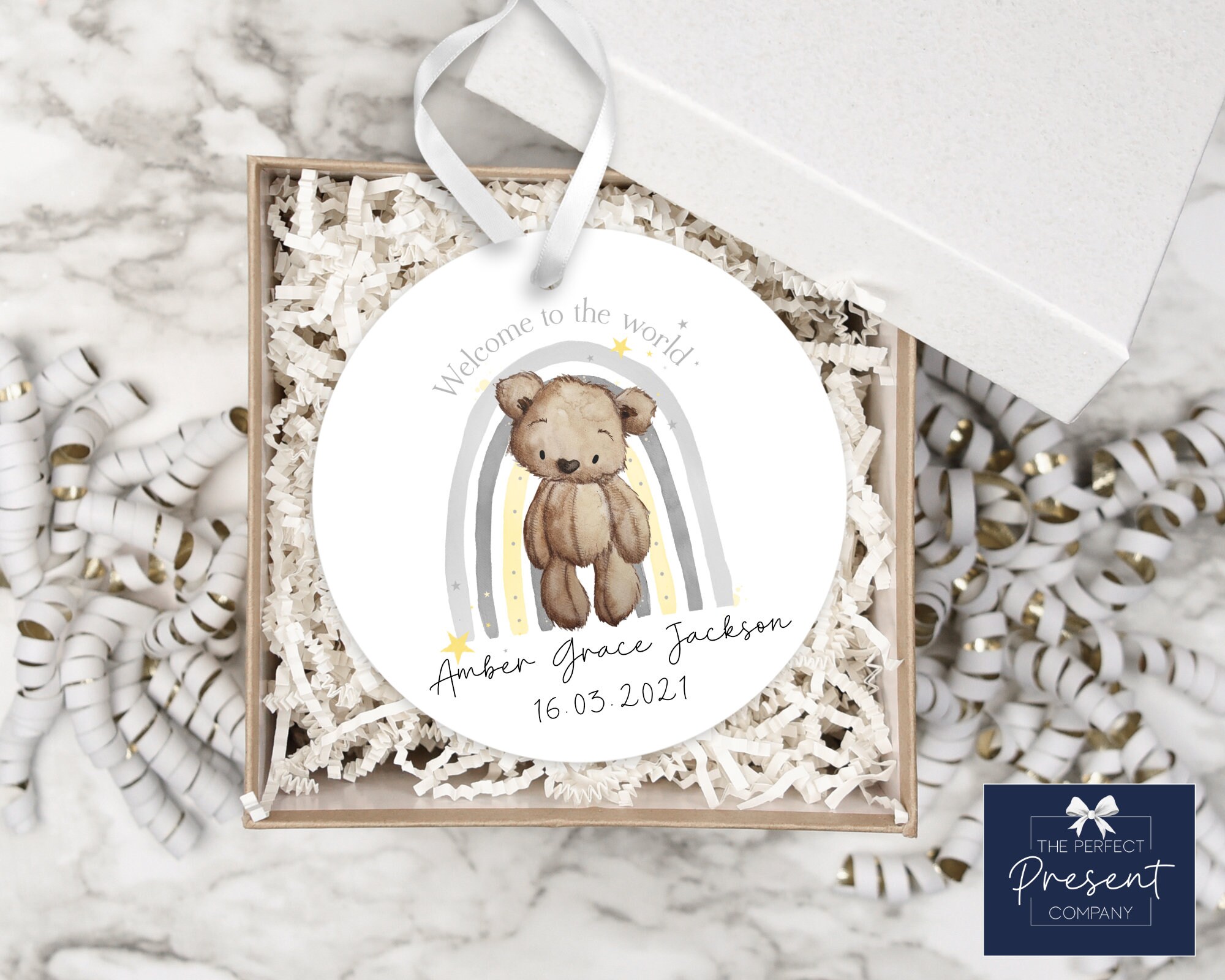 Welcome to the World | Personalised New Baby Ornament | Personalised ...