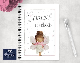 Personalised Pink Fairy Notebook | Personalised Fairy Notebook| A5 Fairy Notebook | Girls Notebook | Fairy Gift