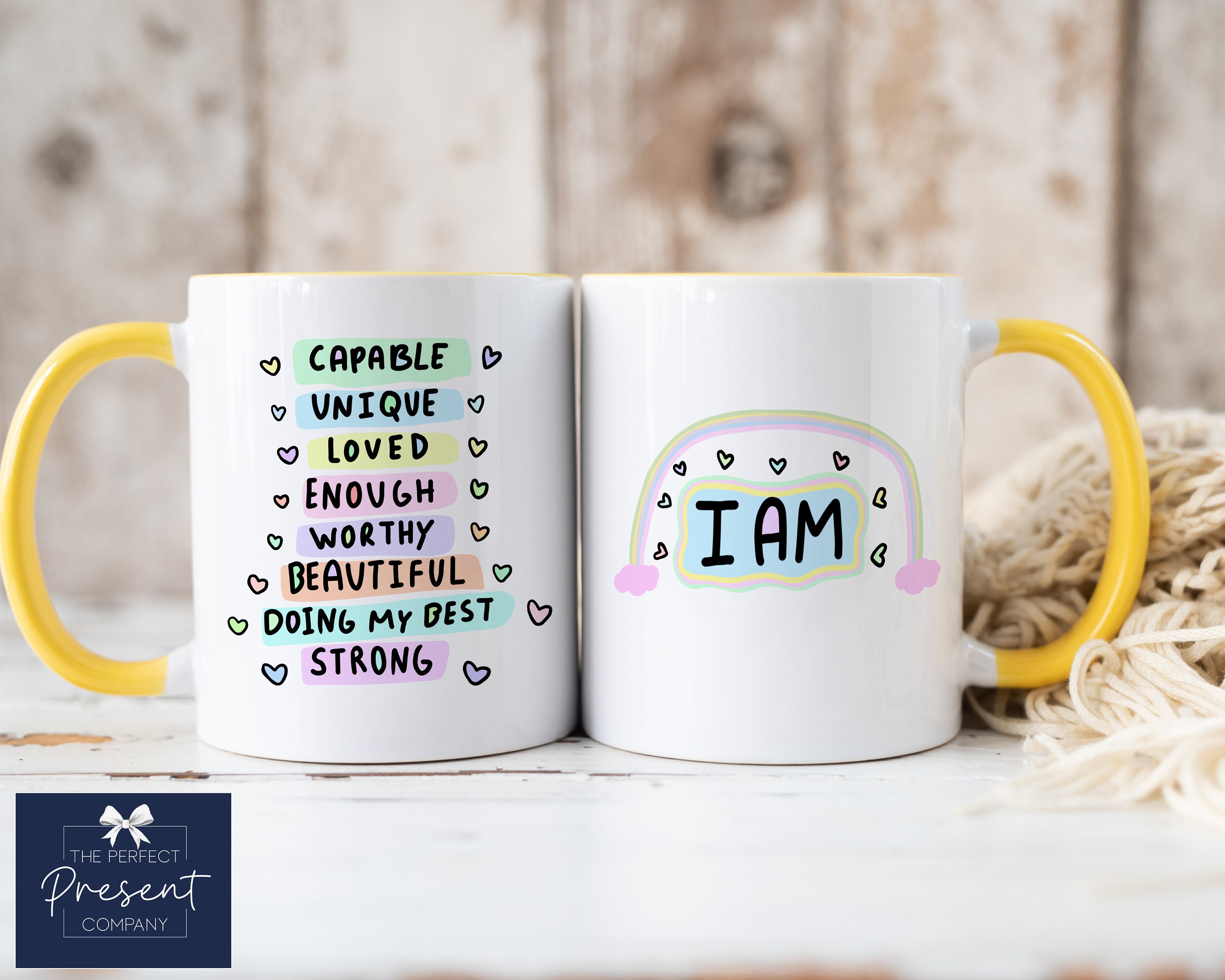 More Self Love Mug - Trendy Coffee Mugs, Rainbow, Colorful - Femfetti