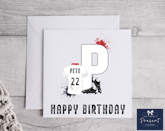 Personalised Football Birthday Card | Football Birthday Card | Football Birthday Ages Card | Card for Footballer | Children's Football Card