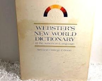 1970年 WEBSTER'S NEW WORLD DICTIONARY Webster's New World Dictionary of the American Language Second