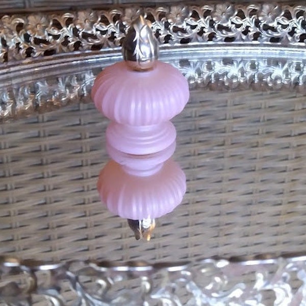 Avon Pink Glass Bottle Perfume Elusive Cologne Partially Full Vintage 1970's