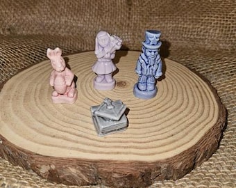 Wade Whimsies Calendar Series Figurines: April-July Collection, Made England Red Rose Tea Vintage