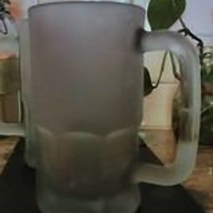 Libbey Beer Mugs/ Steins Pair 16 Ounce Vintage