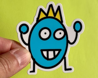 Queen Egg Vinyl Sticker, Best Friend Gift, MacBook Sticker, Laptop Sticker, Water Bottle Sticker