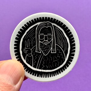 Peace Man Vinyl Sticker, Best Friend Gift, MacBook Sticker, Laptop Sticker, Water Bottle Sticker