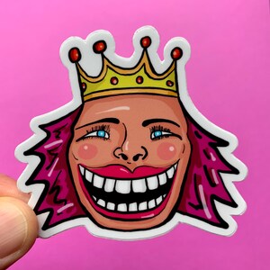 Yas Queen Vinyl Sticker, Best Friend Gift, MacBook Sticker, Laptop Sticker, Water Bottle Sticker