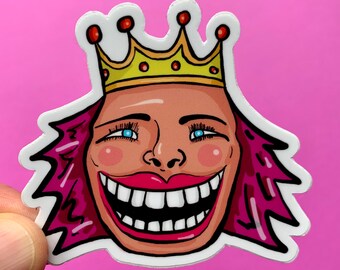 Yas Queen Vinyl Sticker, Best Friend Gift, MacBook Sticker, Laptop Sticker, Water Bottle Sticker