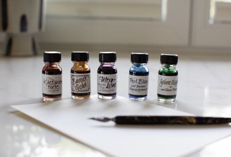 Glitter ink set in different colors image 1