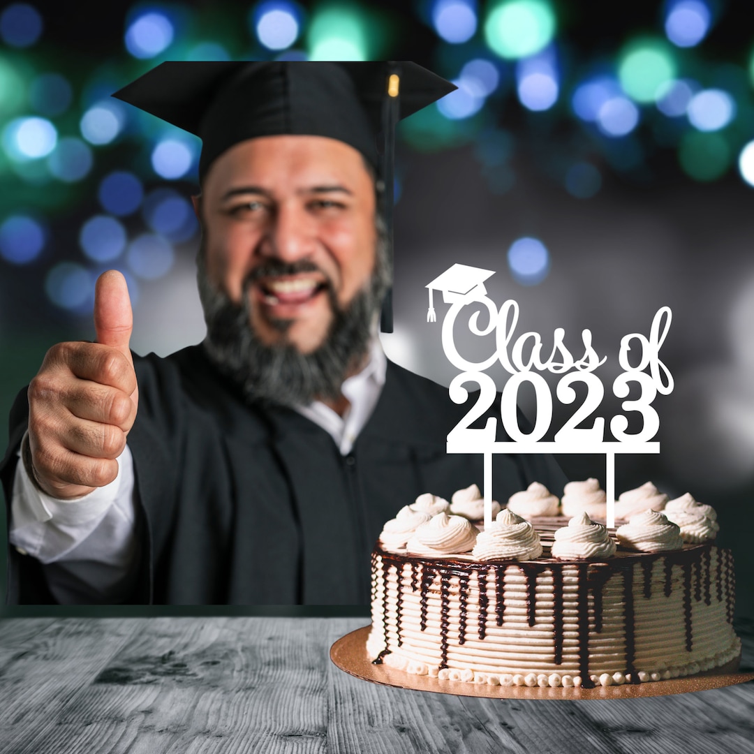 Graduation Cake Topper Class of 2023 Grad Cake Topper Etsy New Zealand