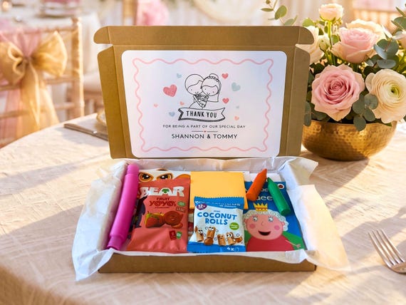 Toddlers Wedding Activity Box, Personalised Kids Wedding Gift, Kids Wedding Favour, Flower Girl Gift, Quiet Activities, 2-4 year olds