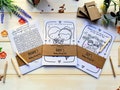 Wedding Activity Pack With Personalised Sleeve, Wedding Gift For Kids, A5 Cards, Kids Wedding Favour, Bridesmaid Gift, Kids Wedding Gift