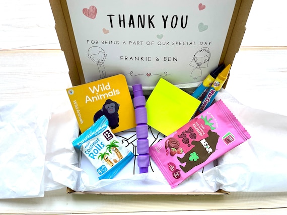 Toddlers Wedding Activity Box, Personalised Kids Wedding Gift