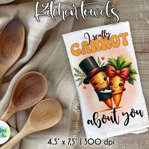 Funny Food Puns Kitchen Towels Sublimation Bundle (Digital Download) image 9