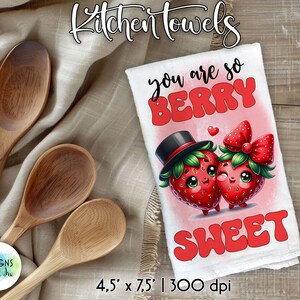 Funny Food Puns Kitchen Towels Sublimation Bundle (Digital Download) image 6