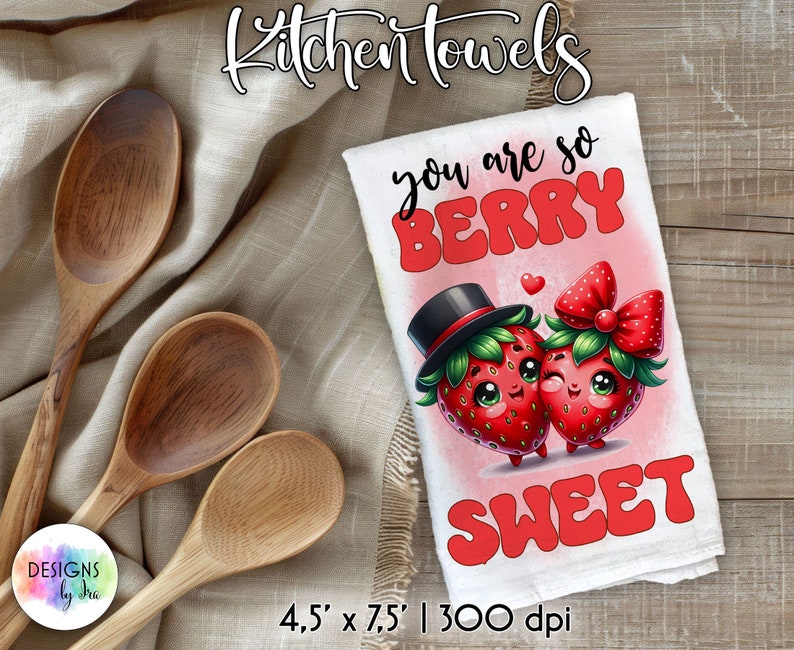 Funny Food Puns Kitchen Towels Sublimation Bundle (Digital Download) image 6
