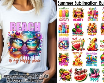 Tropical Summer Bundle | Summer Sublimation Bundle | Beach Sublimation | Glamour Summer Shirt Prints | Sweet Summer PNG | Hello Summer