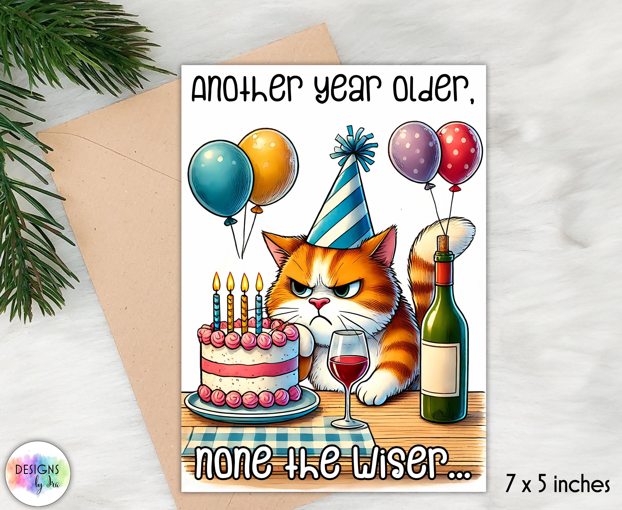 Humorous Cards Funny Birthday Cards Bundle, Printable Birthday Cards, Sarcastic ...