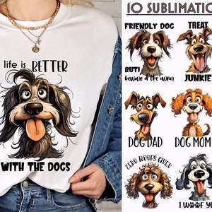 Funny Dogs Sublimation Bundle | Dog Lover Bundle | Sarcastic Quotes Sublimation Bundle | Positive Dog Quotes | Digital Download | Dog Mom