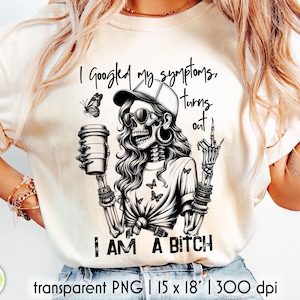 Sarcastic Skeleton PNG: Snarky Sublimation Design (Digital Download)