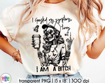 Sarcastic Skeleton PNG: Snarky Sublimation Design (Digital Download)