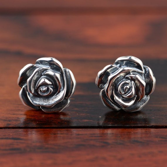 Etsy silver stud earrings deals