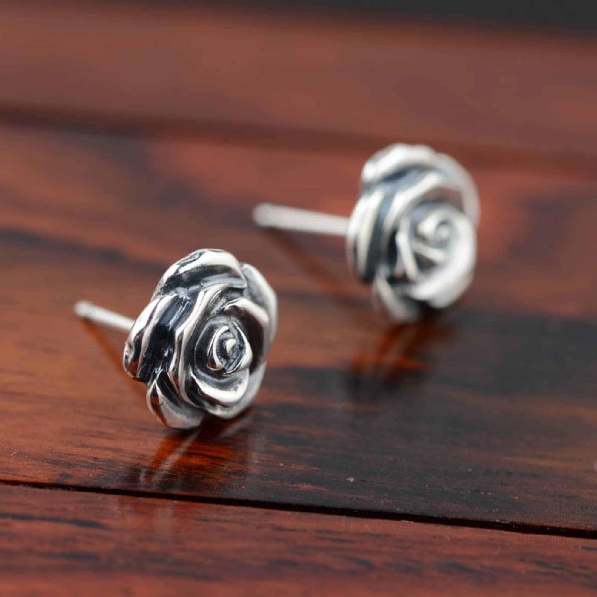 925 Sterling Silver Stud Earrings Etsy