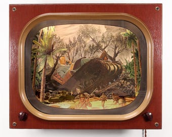 Kinetic Collage Sculpture -Armchair General- from artist Nemo Gould
