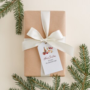 Christmas Gift Tag | Christmas Tag| Editable Gift Tag| Favor Tag | Gift Tag | Holiday Gift Tag | Editable Templates Printable