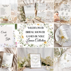 Bridal Shower Games | BoHo Bridal Shower| Bridal Shower Bundle | BoHo Wedding | Shower Template | Game Template | Editable Templates