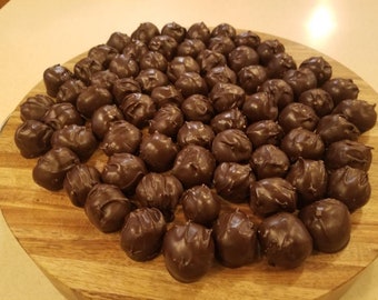 Three pounds of hand dipped peanut butter balls