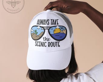 Always Take the Scenic Route SVG and PNG File | Digital Download | Travel Quote Cut File for Cricut & Silhouette | Vacation SVG
