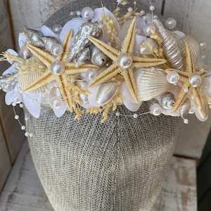 Seashell & Starfish Crown, Embrace Oceanic Elegance